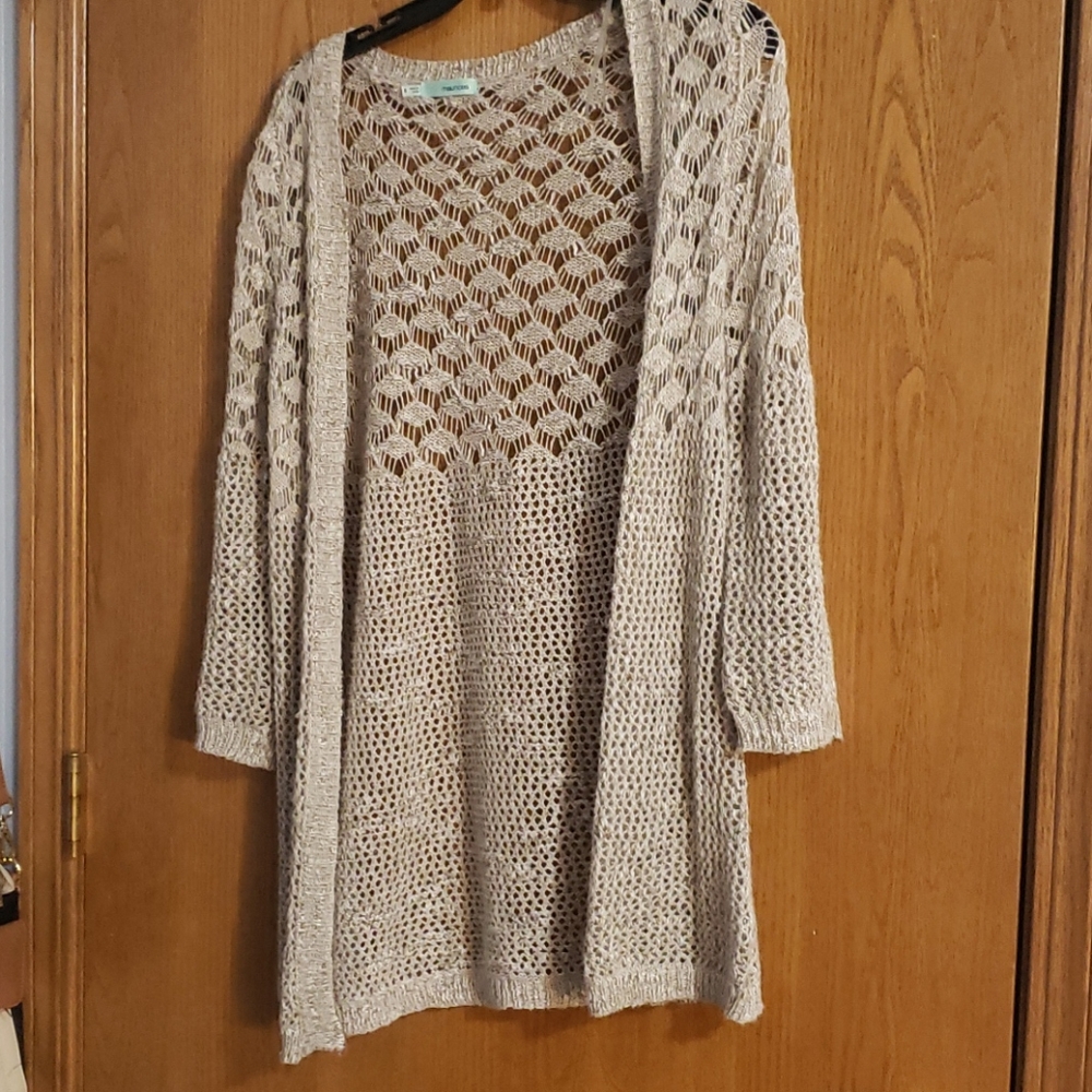 crocheted cartigan